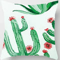 Axyaa Tropical Cactus Potted Pillowcase for Home and Office Decor