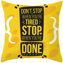 Axyaa Summer Ice Cream Cushion Cover - Yellow Fashion Home Decor