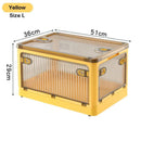 Axyaa Stackable Storage Box with Wheels - Outdoor Organizer for Clothes, Toys, Books