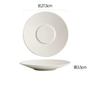 Axyaa White Ceramic Plate Set - Elegant Dinnerware for Every Meal