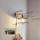 Axyaa Copper LED Wall Light: Modern Nordic Lamp for Dining, Bathroom, Bedroom