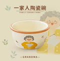 Axyaa Ceramic Bowl Set - Stylish Rice, Noodle, and Soup Bowls for Family Tableware