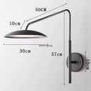Axyaa Nordic Copper Wall Lamps with Long Arm Poles for Offices, Bedrooms, and Living Rooms