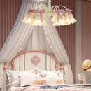 Axyaa Pink Bow Chandelier for Kids' Room & Kitchen - Nordic Design Home Lighting