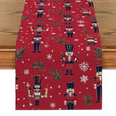Rustic Nutcracker Table Runner by Axyaa: Festive Dining & Home Decor