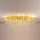 Axyaa Crystal Water Drop Chandelier for Luxury Living Room Decor