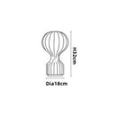 Axyaa Hot Air Balloon Silk Table Light: Elegant Indoor LED Atmosphere Lamp
