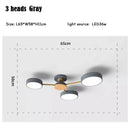 Axyaa Black LED Ceiling Lamp: Creative Pendant Chandelier for Home Decor