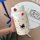 Axyaa Cute Animals Thermos Bottle | Vacuum Flask with Tea Strainer for Travel