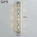 Axyaa Crystal Wall Lamp: Elegant LED Lighting for Luxury Living Room, Bedroom, Dining Room