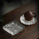 Axya Crystal Glass Coaster Set for Home Decor & Jewelry Display