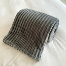 Axyaa Rabbit Plush Flannel Blanket Cover - Cozy Nap Blanket, Machine Washable