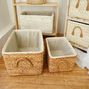 Wicker Laundry Basket with Handles by Axyaa - Home Decor, Toy Storage, Clothes Container
