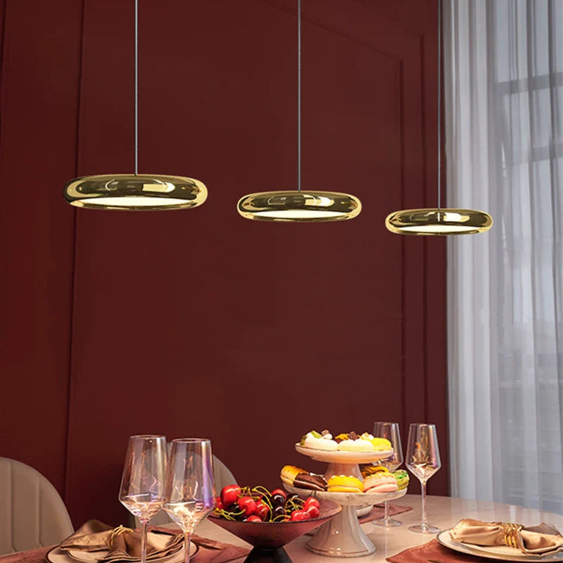 Axyaa Designer Circular Dining Pendant Chandelier with LED Light