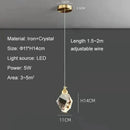 Axyaa Luxury Crystal Chandelier Pendant Light for Home Decor, Bedroom, Restaurant, Bar