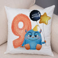 Axyaa Nordic Monster Pillow Case 45x45cm Decor for Happy Birthday Theme