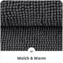 Axyaa Chenille Bath Mat: Soft Absorbent NonSlip Microfiber Rug