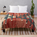 Axyaa Vintage Kars Navaho Weave Aztec Textile Throw Blanket