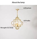 Axyaa American Country Chandelier French Vintage Table Lamp