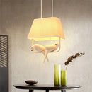 Axyaa Bird Cage Chandelier: Resin Retro Lamp for Dining, Bedroom, Kitchen Island