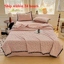 Axyaa Hepburn Wind Lace Summer Quilt | Wrinkled Yarn Xia Liang Quilt | Kapok Fill