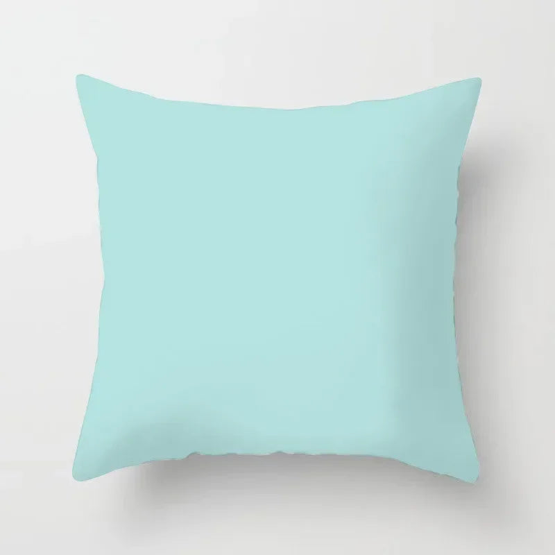 Modern Geometry Print Pillow Case for Home Decor by Axyaa - Mint Green Pillow Cover