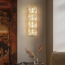 Axyaa Crystal Wall Lamp: Luxury LED Indoor Lighting for Living Room, Staircase, Bedroom