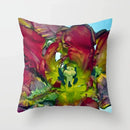 Axyaa Decor Pillowcase: Flower Print Square, Bedroom & Living Room 45x45cm