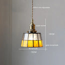 Axyaa Vintage LED Pendant Lamp with Copper Socket and Glass Shade