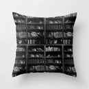 Axyaa Retro Library Pattern Pillowcase for Home and Office Decor