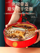 Axyaa High-End Rotating Sugar Box & Snack Storage with Dried Fruit Plate