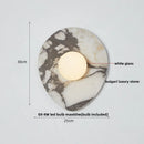 Axyaa Wabi Sabi LED Wall Lamp Bedside Living Room Decoration Fixture Block Stone Glass