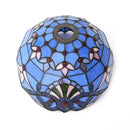 Blue Baroque 12" Stained Glass Lampshade for Floor Lamp & Pendant Light - Axyaa