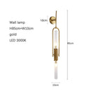 Axyaa Nordic Glass Wall Lamp | Retro Art Design | Modern Aisle Bedside Light