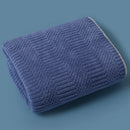 Axyaa Striped Coral Velvet Hand Towels: Soft, Quick Drying, Absorbent Towel