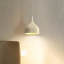 Axyaa White Resin LED Pendant Light for Home Decor and Illumination