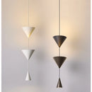 Axyaa Minimalist LED Art Hourglass Chandelier for Home Decoration