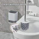 Axyaa Long Handle Wall-Mounted Toilet Brush with Detachable Drain Drawer