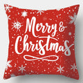 Axyaa Christmas Pillow Cover Set - Festive Santa Claus Snowman Plaid Print