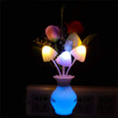 Axya LED Night Light with Auto Sensor Rose Flower Mushroom Design