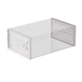 Axyaa Thickened Foldable Shoe Box, Stackable Dustproof Organizer for Living Room Storage