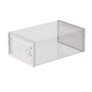 Axyaa Thickened Foldable Shoe Box, Stackable Dustproof Organizer for Living Room Storage