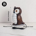 Axyaa LED Owl Resin Desk Lamp for Children - Home Decor Bird Ornament
