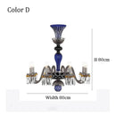 Axyaa Gold Crystal Chandelier Lighting for Living Room Dining Hall Kitchen Island