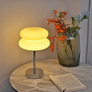 Stained Glass Desk Lamp for Children's Bedroom with Egg Tart Design - Axyaa Brand