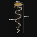 Axyaa Crystal Duplex Pendant Lamp for Stylish Living Room Luxe Décor