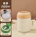 Axyaa Double-Layer Stainless Steel Bento Lunch Box & Vacuum Lifting Pot