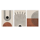 Axyaa Geometric Abstract Canvas Art Poster Mid Century Bohemia Wall Decor