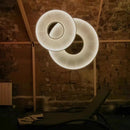 Axyaa White Fabric Pendant Lamp for Soft Room Decor