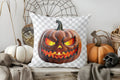 Axyaa Cute Ghost Pumpkin Halloween Pillow Cover for Sofa Bedroom Car